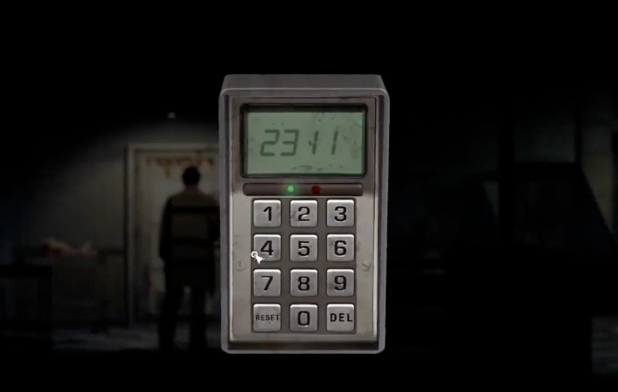 The General Store keypad with the clue calculation being entered.