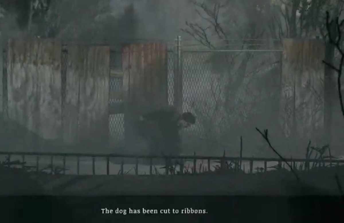 The dead dog encounter where Red Walker finds the boxcutter.